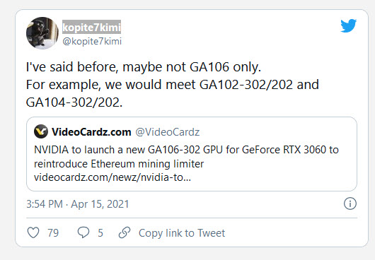 2021 04 17 19 07 01 ลือ!! Nvidia แก้ไขปัญหาการ์ดจอ Nvidia รุ่นใหม่ RTX 3080 Ti , 3070 Ti , RTX 3060 Ti และ RTX 3060 รวมถึงรุ่นอื่นๆ อาจจะมีการจำกัดการขุดเหมือง Cryptocurrency mining 