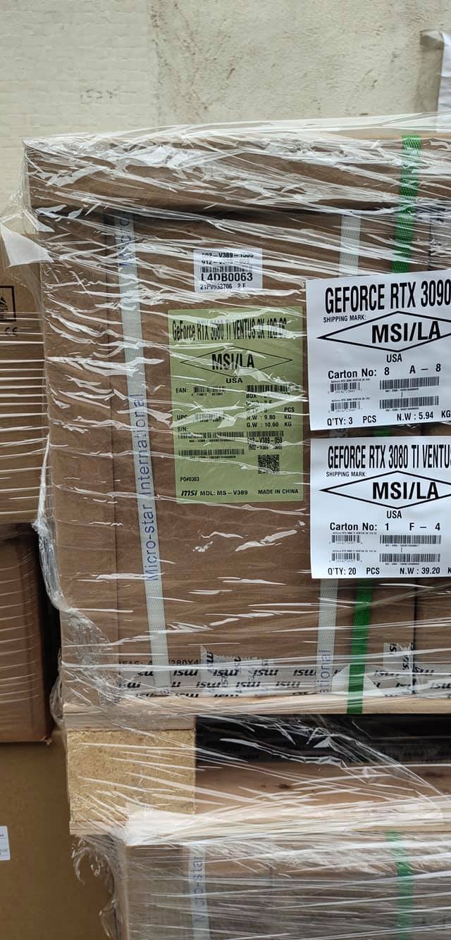 msi-graphics-cards-shipment-4 msi graphics cards shipment 4 หลุดรูปกล่องการ์ดจอ Nvidia GeForce RTX 3080 Ti 12GB รุ่นใหม่ล่าสุดกำลังถูกเคลื่อนย้าย