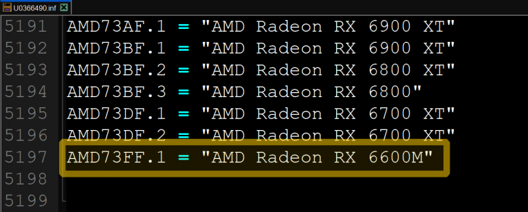 amd-radeon-rx-6600m-navi-23-2-768x308 amd radeon rx 6600m navi 23 2 768x308 พบข้อมูลการ์ดจอ AMD Radeon RX 6600M ชิป Navi 23 รุ่นแล็ปท็อป คาดเตรียมเปิดตัวเร็วๆ นี้