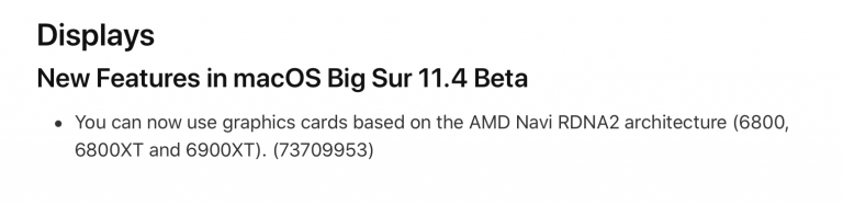 amd rdna apple update 768x186 หลุดผลทดสอบ AMD Radeon Pro W6900X รุ่นใหม่ล่าสุด