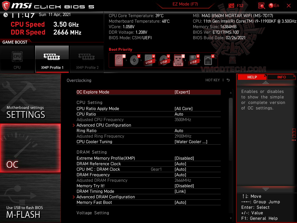 msi snapshot 09 MSI MAG B560M MORTAR WIFI REVIEW