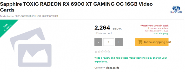 sapphire rx 6900xt toxic extreme centrail point 768x302 เปิดราคาการ์ดจอ Sapphire RX 6900 XT TOXIC Extreme ราคาอยู่ประมาณ 2599 ถึง 4160 EUR ยูโรหรือประมาณ 85,XXX   13X,XXXบาทไทย 