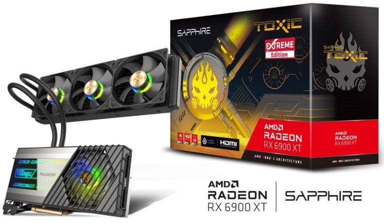 sapphire toxic radeon rx 6900 xt extreme edition 1 768x446 เปิดราคาการ์ดจอ Sapphire RX 6900 XT TOXIC Extreme ราคาอยู่ประมาณ 2599 ถึง 4160 EUR ยูโรหรือประมาณ 85,XXX   13X,XXXบาทไทย 
