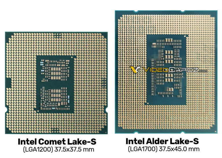 intel alder lake s cpu photo 768x547 หลุดพบข้อมูลเมนบอร์ด Z690 ที่ใช้งานกับซีพียู Intel Alder Lake รุ่นที่ 12 ในฐานข้อมูล HWiNFO