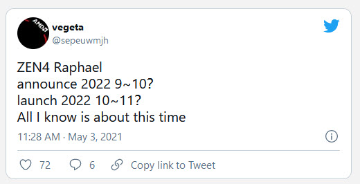 2021 05 04 12 20 13 ลือ !! ซีพียู AMD ZEN4 รหัส “Raphael” เตรียมเปิดตัวในปี 2022