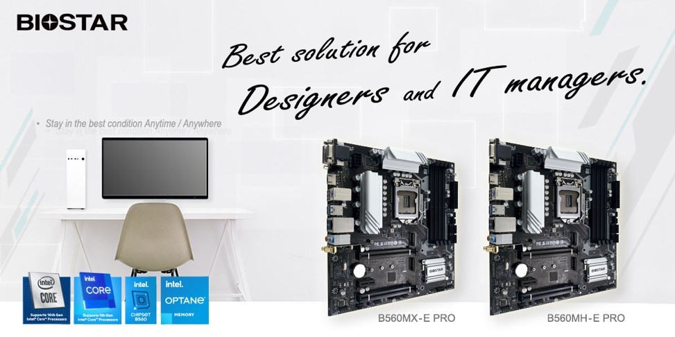 1 BIOSTAR เปิดตัวเมนบอร์ดรุ่นล่าสุด B560MX E PRO และ B560MH E PRO เมนบอร์ดชิปเซ็ต B560 ที่ดีที่สุดในตลาด  