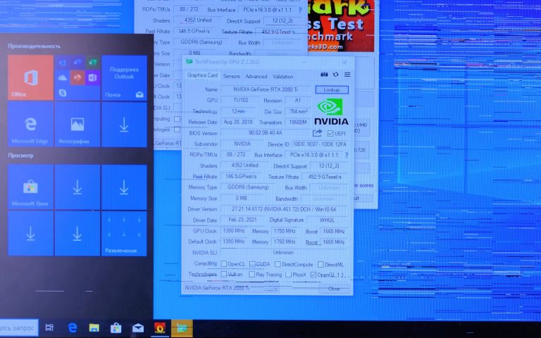 rtx2080ti 22gb mod fail 768x480 นักม๊อดจัดการโมดิฟายเพิ่มแรมในการ์ดจอ Nvidia GeForce RTX 2080 Ti ในความจุ 22GB GDDR6 สามารถบูตติดเข้าวินโดว์ได้อีกด้วย