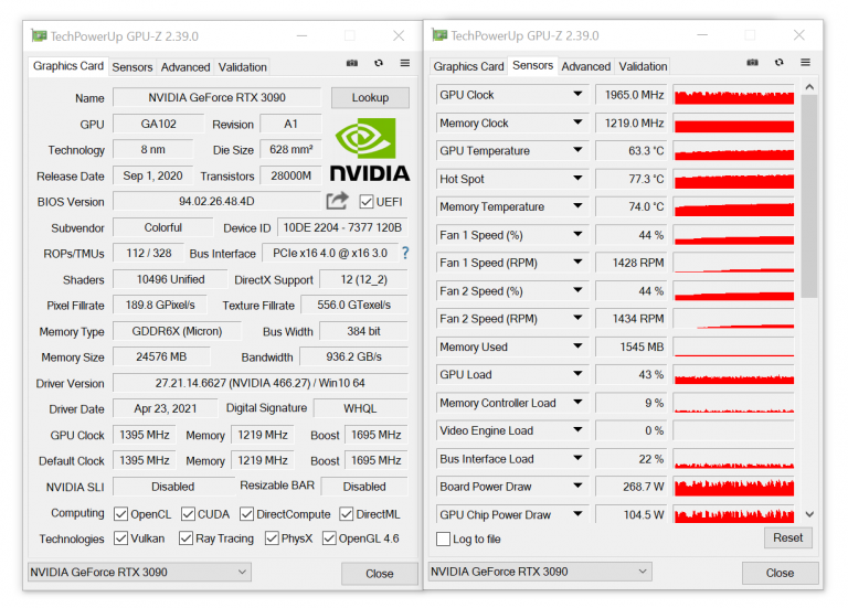gpuz 239 768x551 พบข้อมูล Nvidia GeForce RTX 3050 รุ่นแล็ปท็อปในโปรแกรม GPU Z คาดเตรียมเปิดตัวเร็วๆ นี้