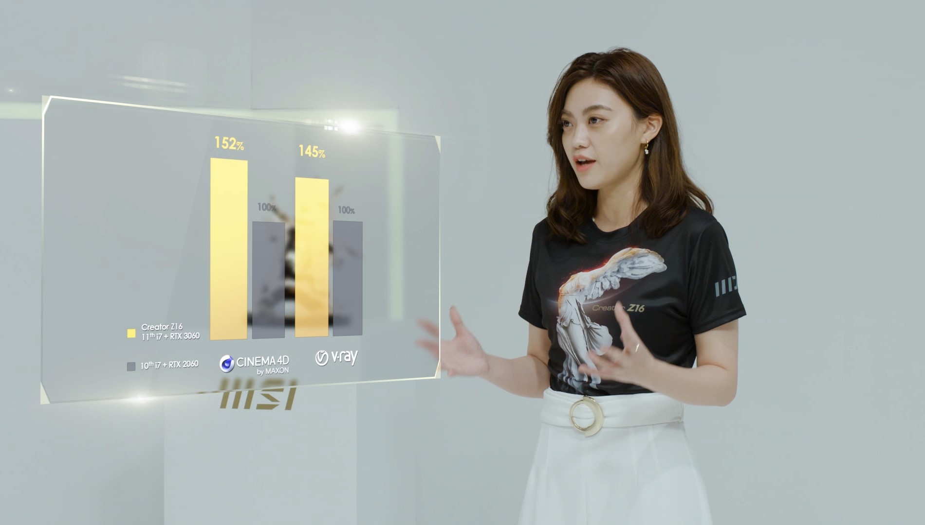 04 creator z16 performance wise ค้นหาคำตอบว่า ความสวยงามจะผสมผสานกับเทคโนโลยีได้อย่างไร? ในงานเปิดตัว MSI โน้ตบุ๊กที่ติดตั้งหน่วยประมวลผล 11th Gen Intel® H Series รุ่นใหม่ MSIology: Tech meets Aesthetic พร้อมเป็นเจ้าของก่อนใคร ในข้อเสนอ Pre Order สุดพิเศษ!