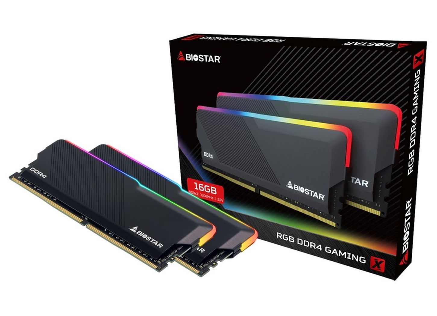 biostar ddr4 1 Biostar เปิดตัวแรม DDR4 RGB GAMING X รุ่นใหม่ล่าสุด
