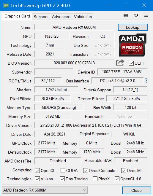 amd-radeon-rx-6600m-specifications amd-radeon-rx-6600m-specifications