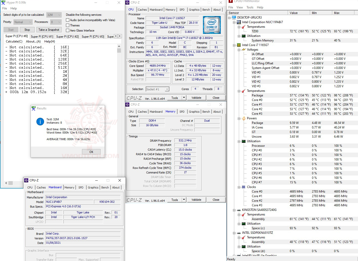 h32 2 Intel NUC 11 Performance kit   NUC11PAHi7 with Intel 670P 1TB SSD Review