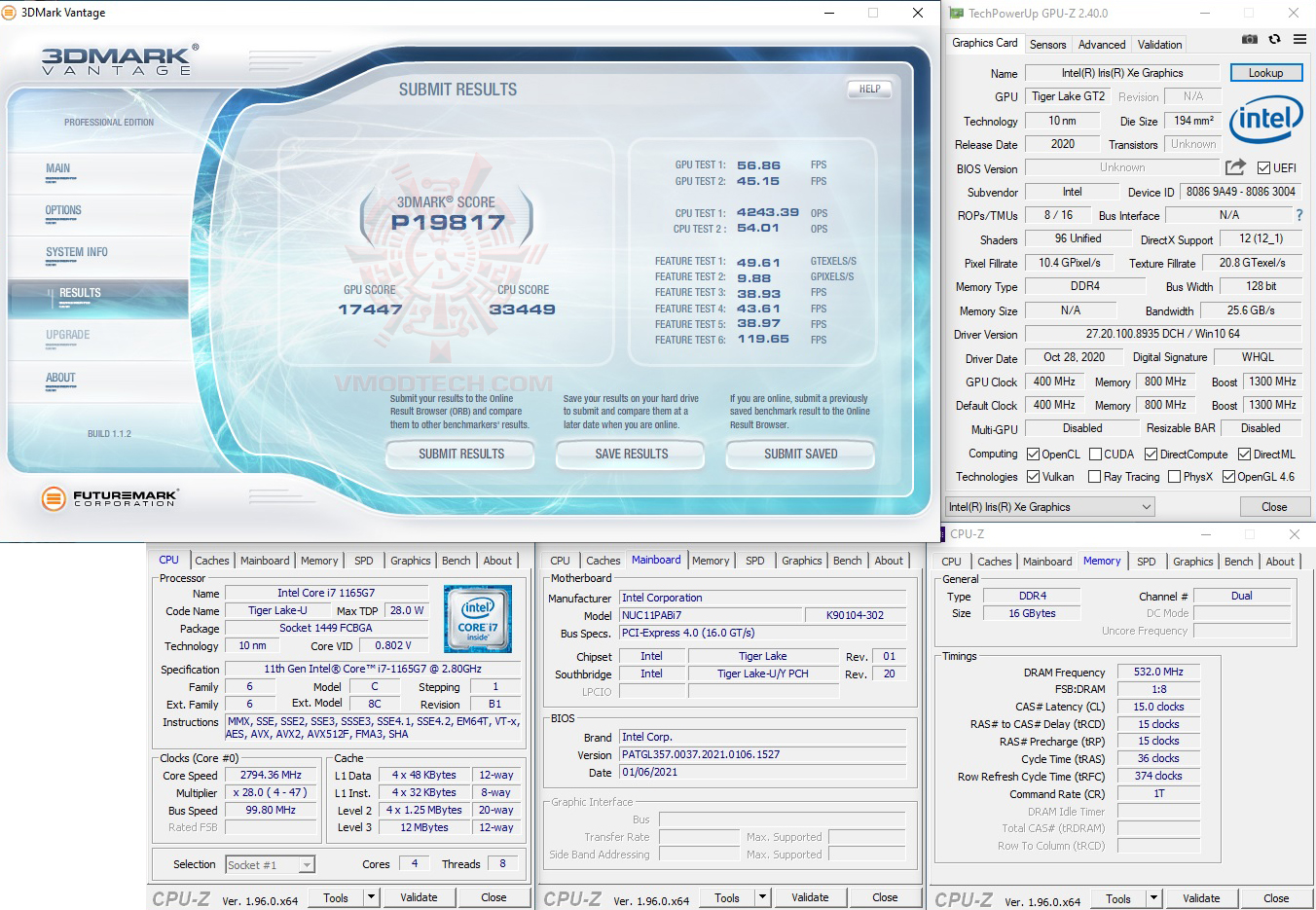 vt Intel NUC 11 Performance kit   NUC11PAHi7 with Intel 670P 1TB SSD Review