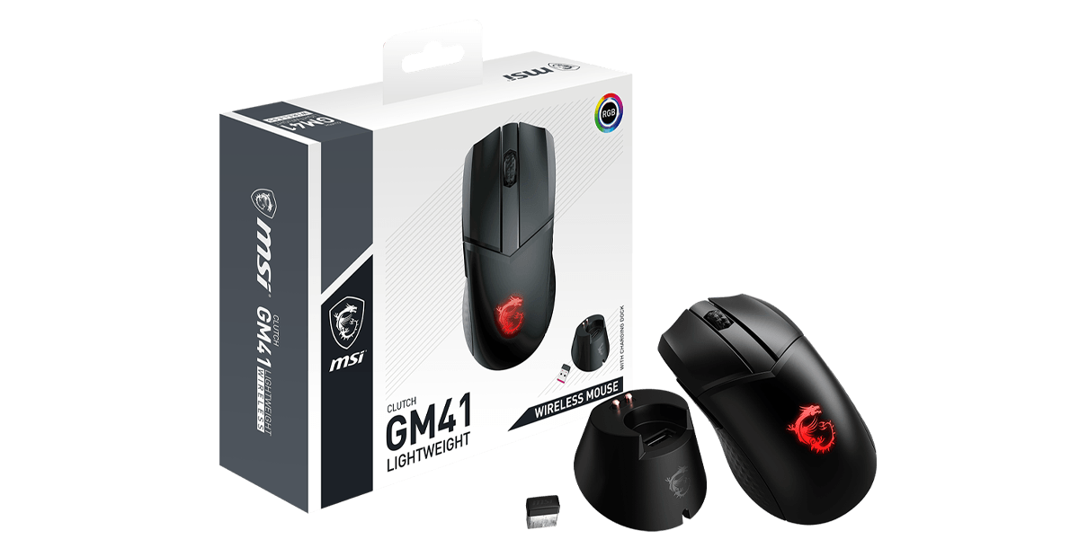 gm41 20210511 2 ต่อยหนัก, น้ำหนักเบา กับเกมมิ่งเมาส์รุ่นใหม่ล่าสุด MSI CLUTCH GM41 LIGHTWEIGHT WIRELESS เกมมิ่งเมาส์ไร้สายน้ำหนักเบาพิเศษที่สร้างขึ้นสำหรับเล่นเกม FPS เป็นครั้งแรก