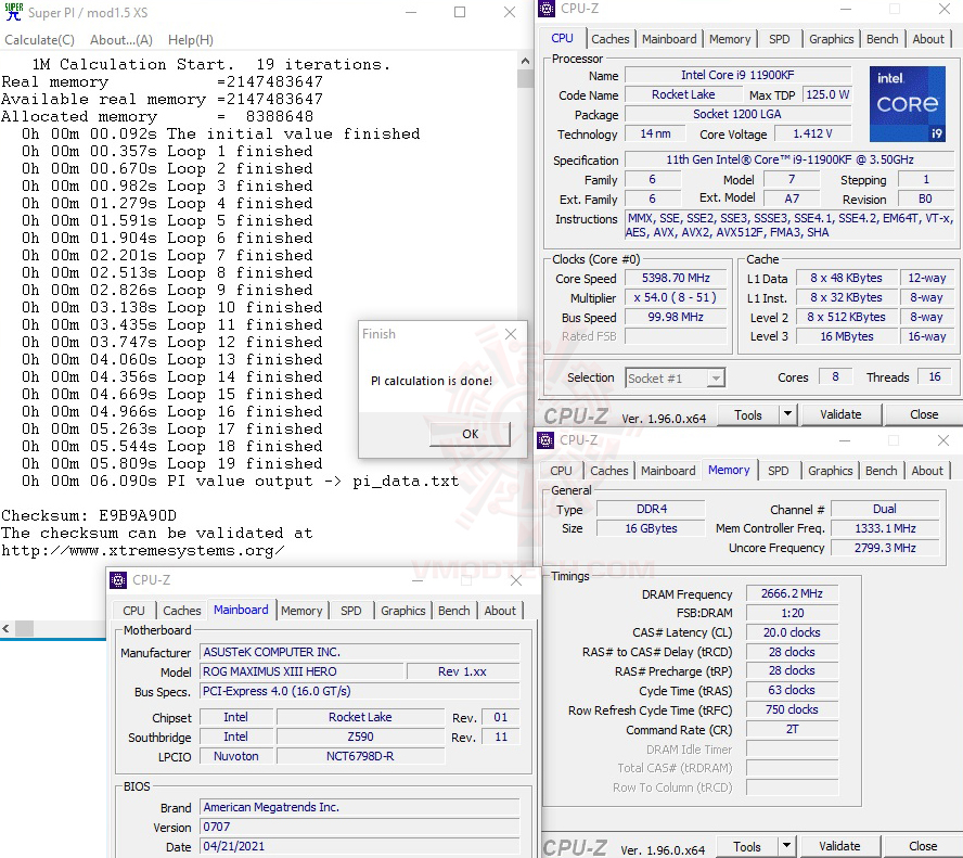 s1 oc ASUS ROG MAXIMUS XIII HERO REVIEW