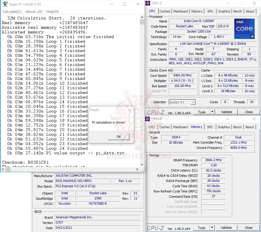 s32 oc ASUS ROG MAXIMUS XIII HERO REVIEW