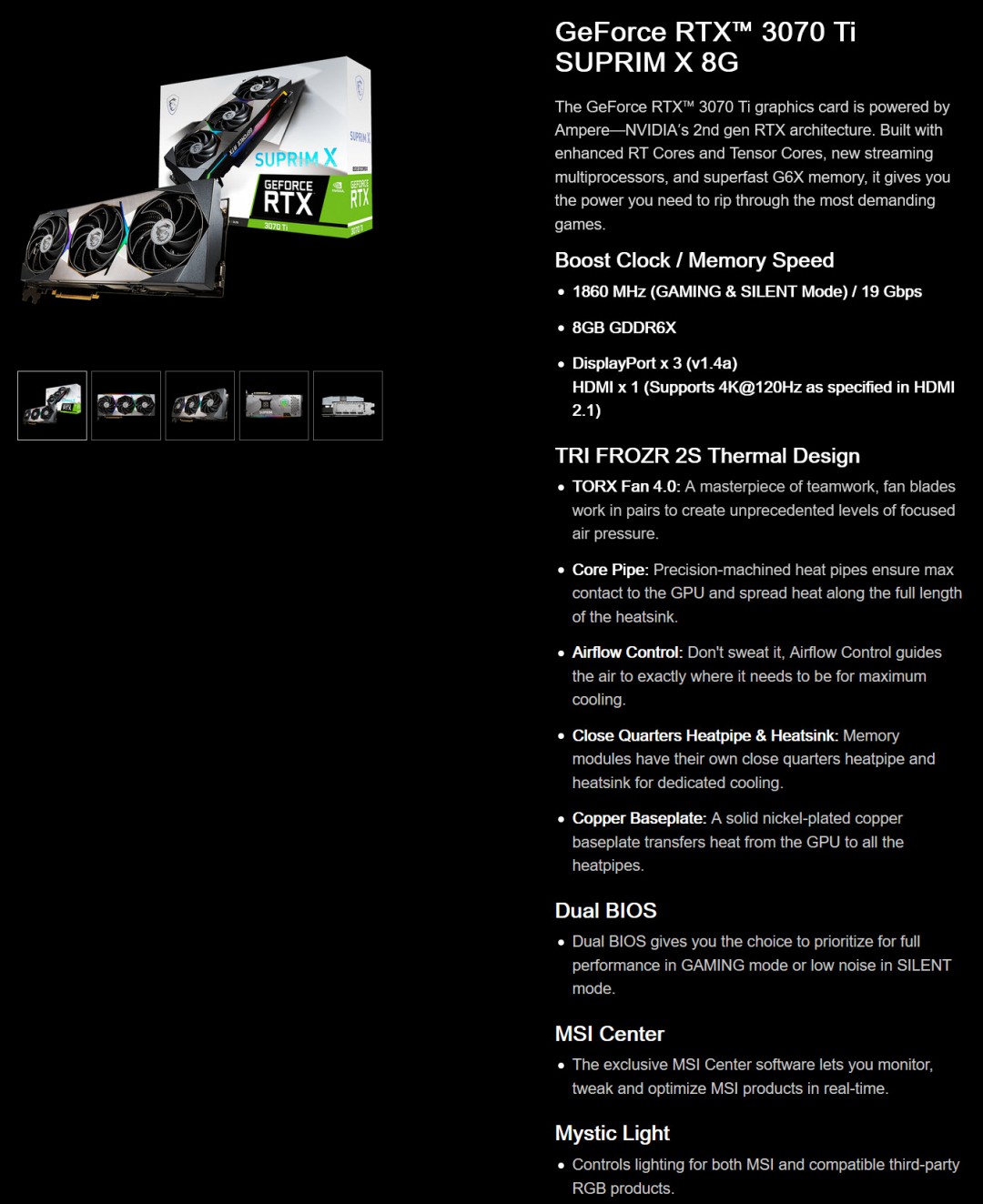 2021 06 28 21 42 59 MSI GeForce RTX 3070 Ti SUPRIM X 8G Review