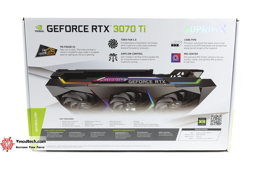 tpp 9430 MSI GeForce RTX 3070 Ti SUPRIM X 8G Review