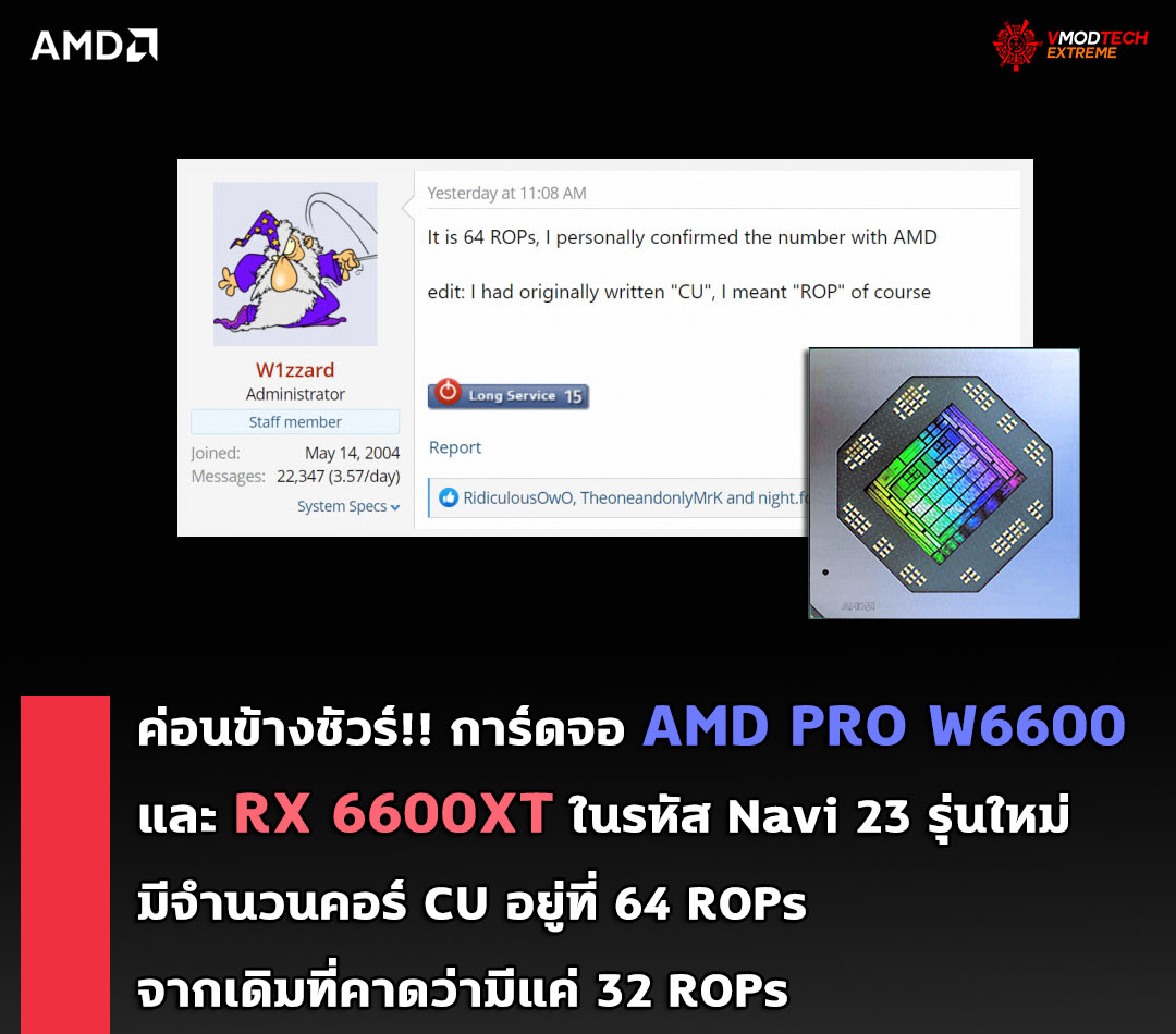 amd navi 23 64 rops ค่อนข้างชัวร์!! การ์ดจอ AMD PRO W6600 และ RX 6600XT จะมีจำนวนคอร์ CU อยู่ที่ 64 ROPs จากเดิมที่คาดว่ามีแค่ 32 ROPs