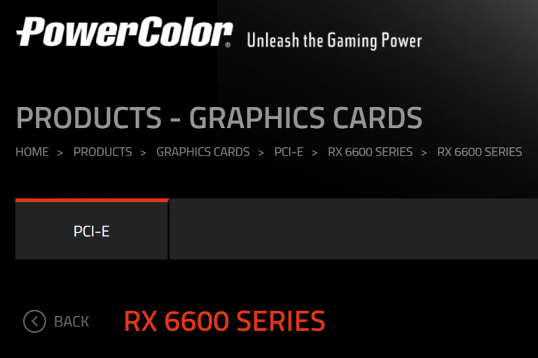 powercolor radeon rx 6600 e1625495106671 768x511 พบข้อมูลการ์ดจอ AMD Radeon RX 6600 XT และ RX 6600 ในเว็บไซต์ของ PowerColor คาดเตรียมเปิดตัวเร็วๆ นี้