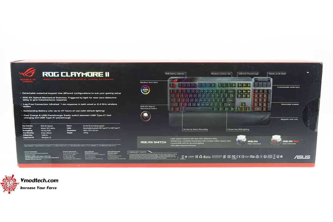 tpp 9469 ASUS ROG Claymore II TKL Mechanical Keyboard Review