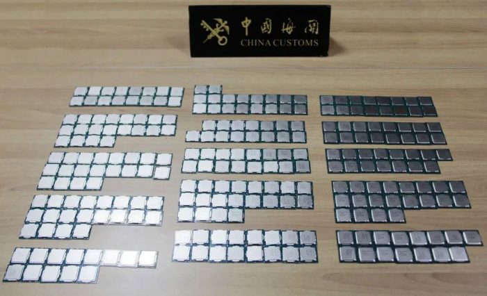 intel smuggling operation 1 1 700x426 ทางการจีนจับผู้ลักลอบขนซีพียู Intel 10th Gen จำนวน 304ตัว เพื่อส่งไปยังฮ่องกงและมาเก๊า 