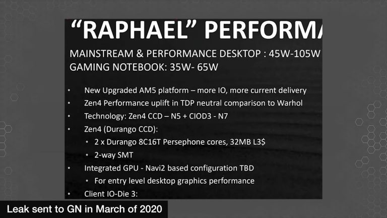 amd raphael am5 gamesnexus 2 768x432 เผยข้อมูลซีพียู AMD Raphael สถาปัตย์ Zen4 ขนาด 5nm จะมีจำนวนคอร์อยู่ที่ 16คอร์ เป็นซีพียูรุ่นใหม่ตัวต่อไปของทาง AMD 