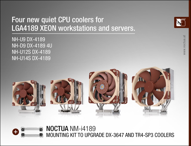 noctua_dx_4189_launch_web noctua dx 4189 launch web NOCTUA เปิดตัวฮีตซิงค์ Intel Xeon ที่ใช้ในแพลตฟอร์มซ็อกเก็ต LGA4189 รุ่นใหม่ล่าสุด