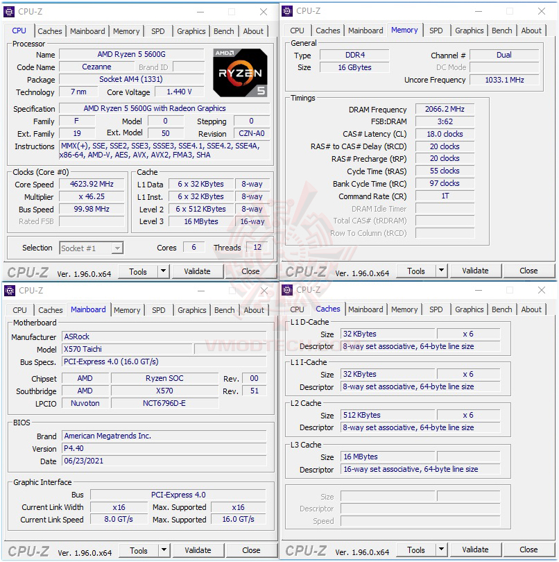 cpuid oc AMD RYZEN 5 5600G PROCESSOR REVIEW