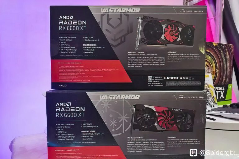 vastarmor rx6600xt 1 768x513 พบการ์ดจอ Radeon RX 6600 XT รุ่นปริศนาในประเทศจีนก่อนเปิดตัวอย่างเป็นทางการ ในราคาประมาณ 15,XXXบาทไทย 