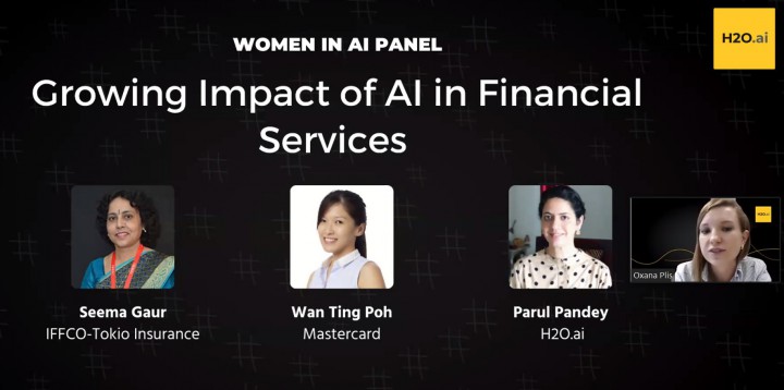 h2oai panel H2O.ai แพลตฟอร์ม AI คลาวด์ได้จัดการอภิปรายออนไลน์ในหัวข้อ Women in AI Panel: Growing Impact of AI in Financial Services Sector เมื่อสัปดาห์ที่แล้ว