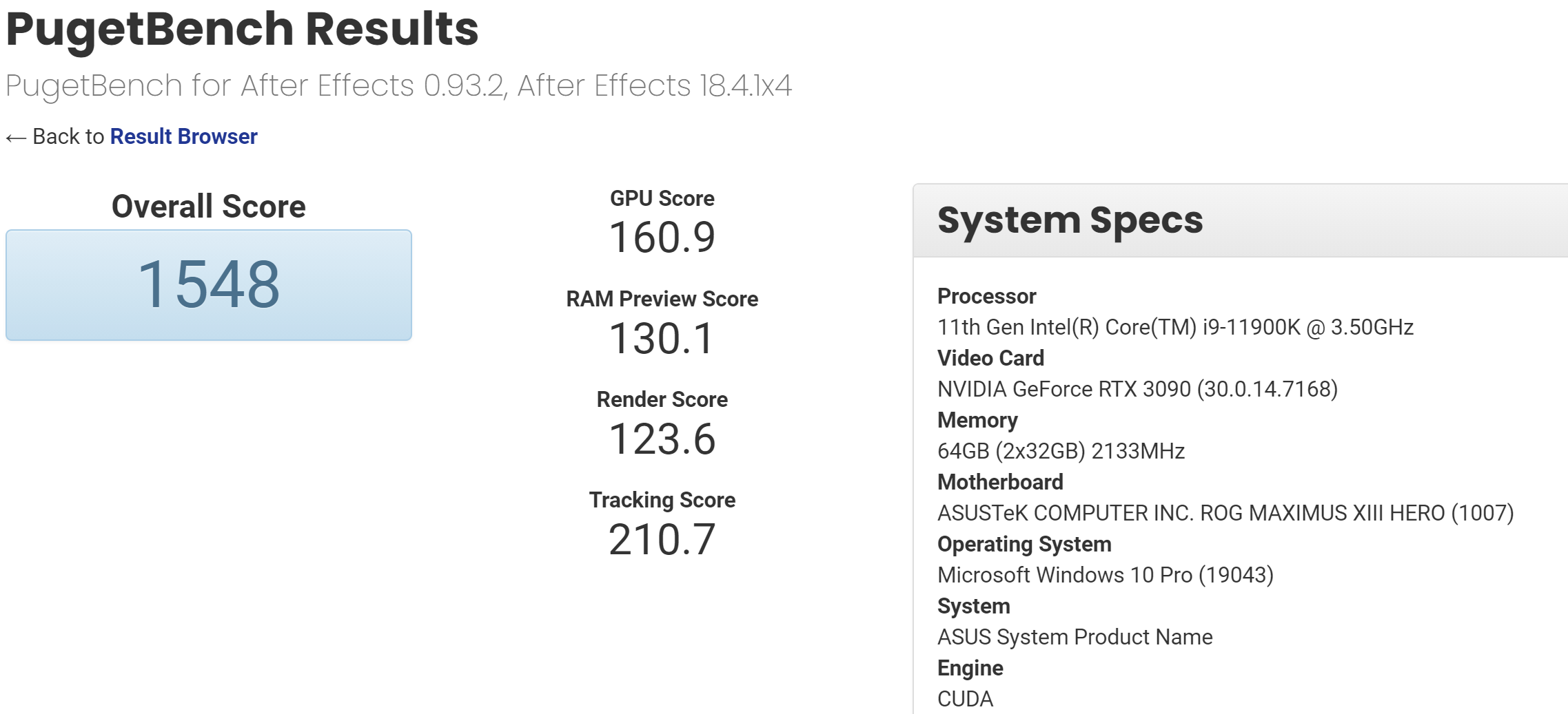 core i9 11900k puget หลุดผลทดสอบ Intel Core i9 12900K ที่ใช้งานคู่กับเมนบอร์ด ASUS ROG Strix Z690 E รุ่นใหม่ล่าสุดอย่างไม่เป็นทางการ 