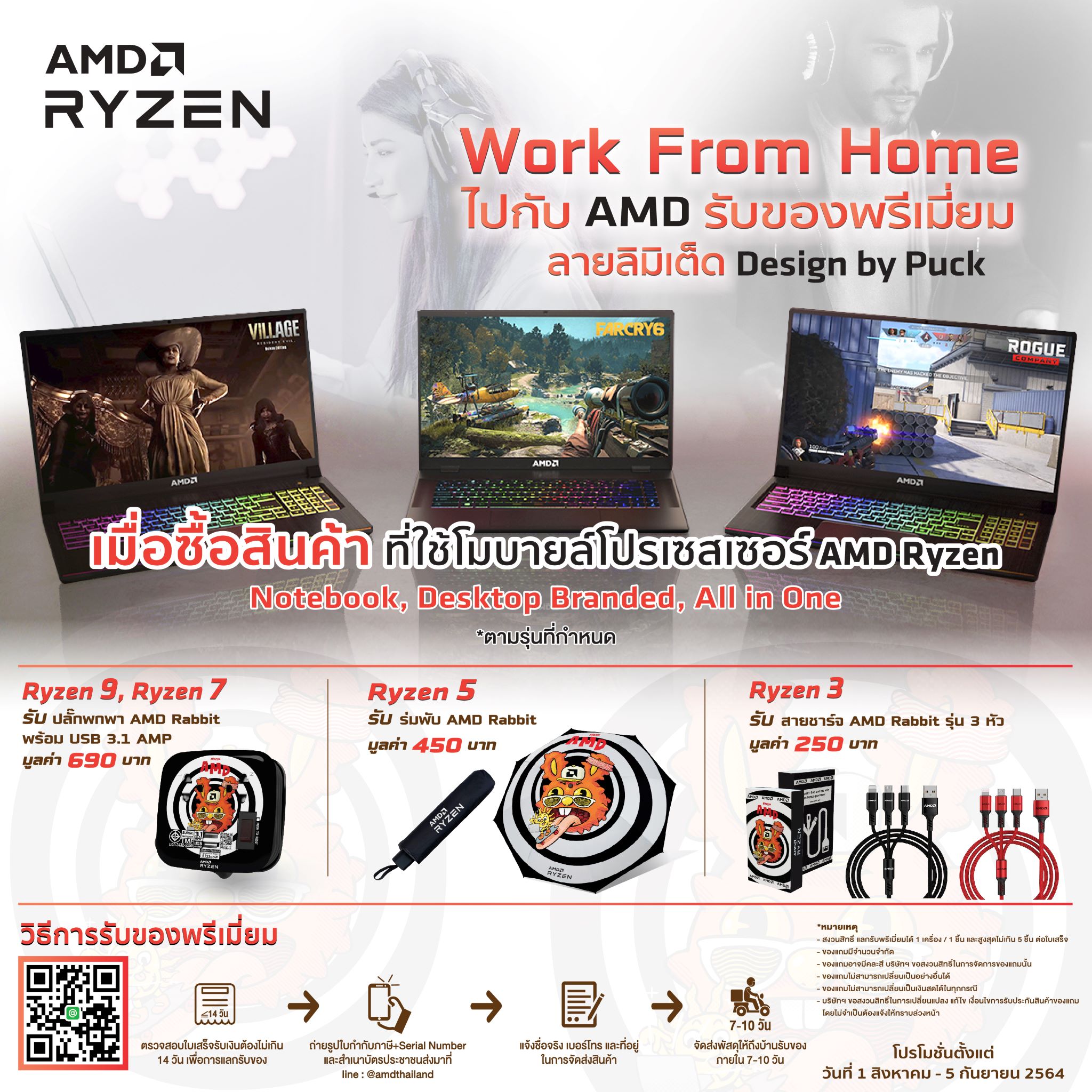 amd nationwide promotion re AMD ยกทัพ 3 โปรโมชั่นเด็ด รับเทรนด์ Work Smart & Play Harder 