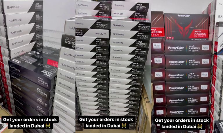 radeon-cards-at-mining-retailer-2-768x457 radeon cards at mining retailer 2 768x457 ร้านค้าตัวแทนจำหน่ายโพสภาพการ์ดจอ AMD Radeon RX 6000ซีรี่ย์โชว์หลายใบที่ถูกส่งมาสำหรับขุดเหมืองโดยเฉพาะ