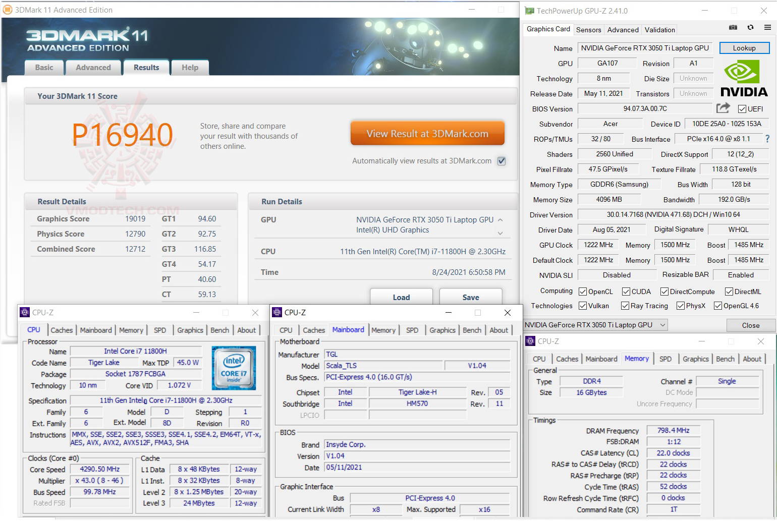 11 Acer Nitro 5 AN515 57 Core i7 11800H + RTX 3050 Ti Review