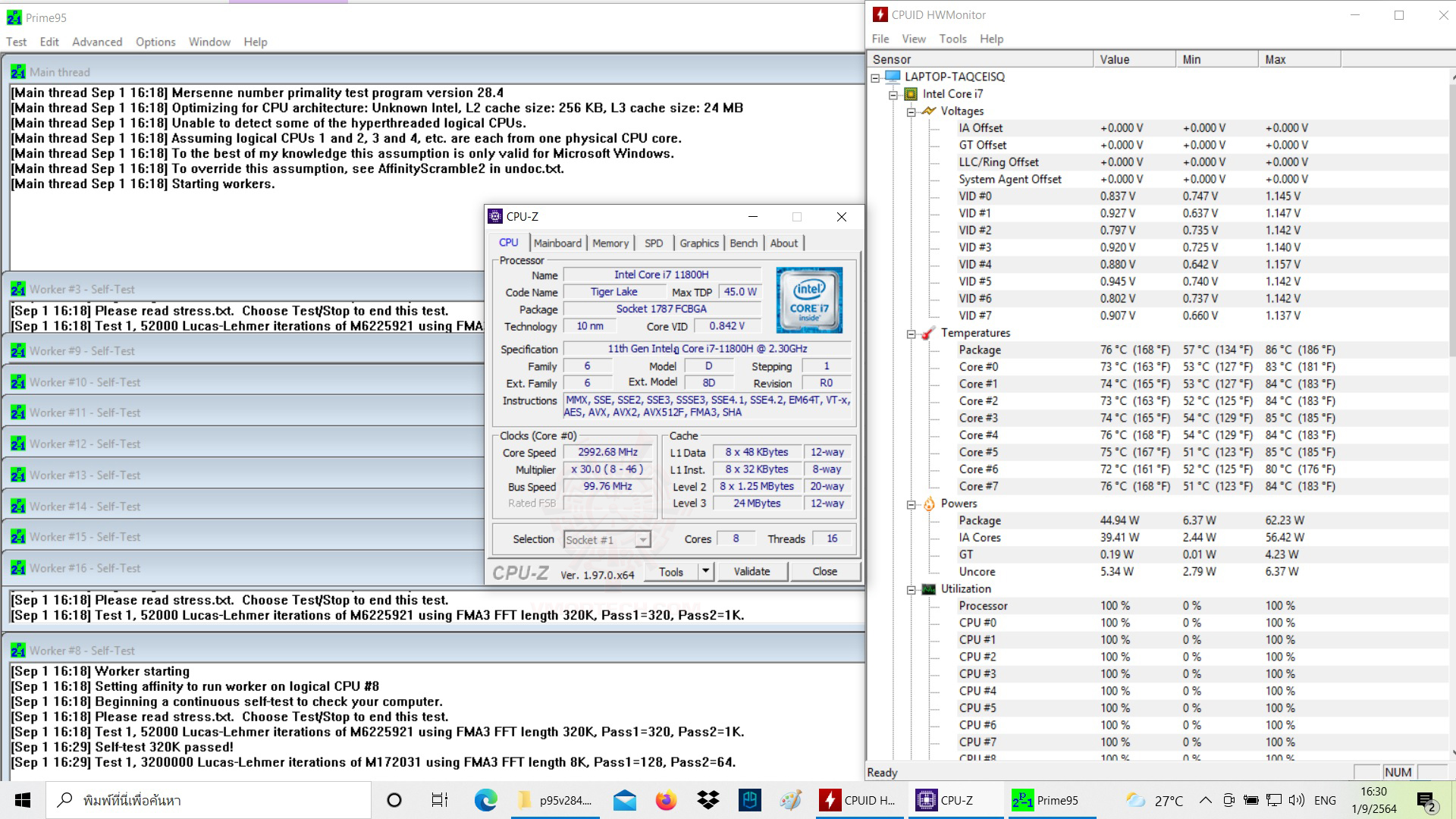 p95 Acer Nitro 5 AN515 57 Core i7 11800H + RTX 3050 Ti Review
