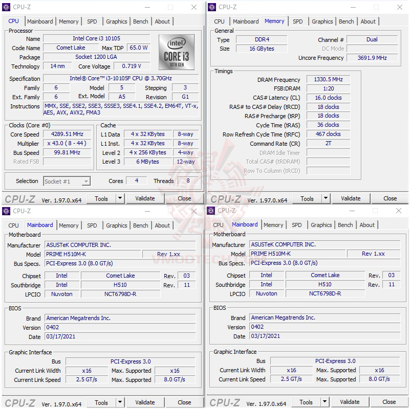 cpuid2 Intel I Work Intel Core i3 10105F + Nvidia Geforce GTX 1650 PC SET Review 