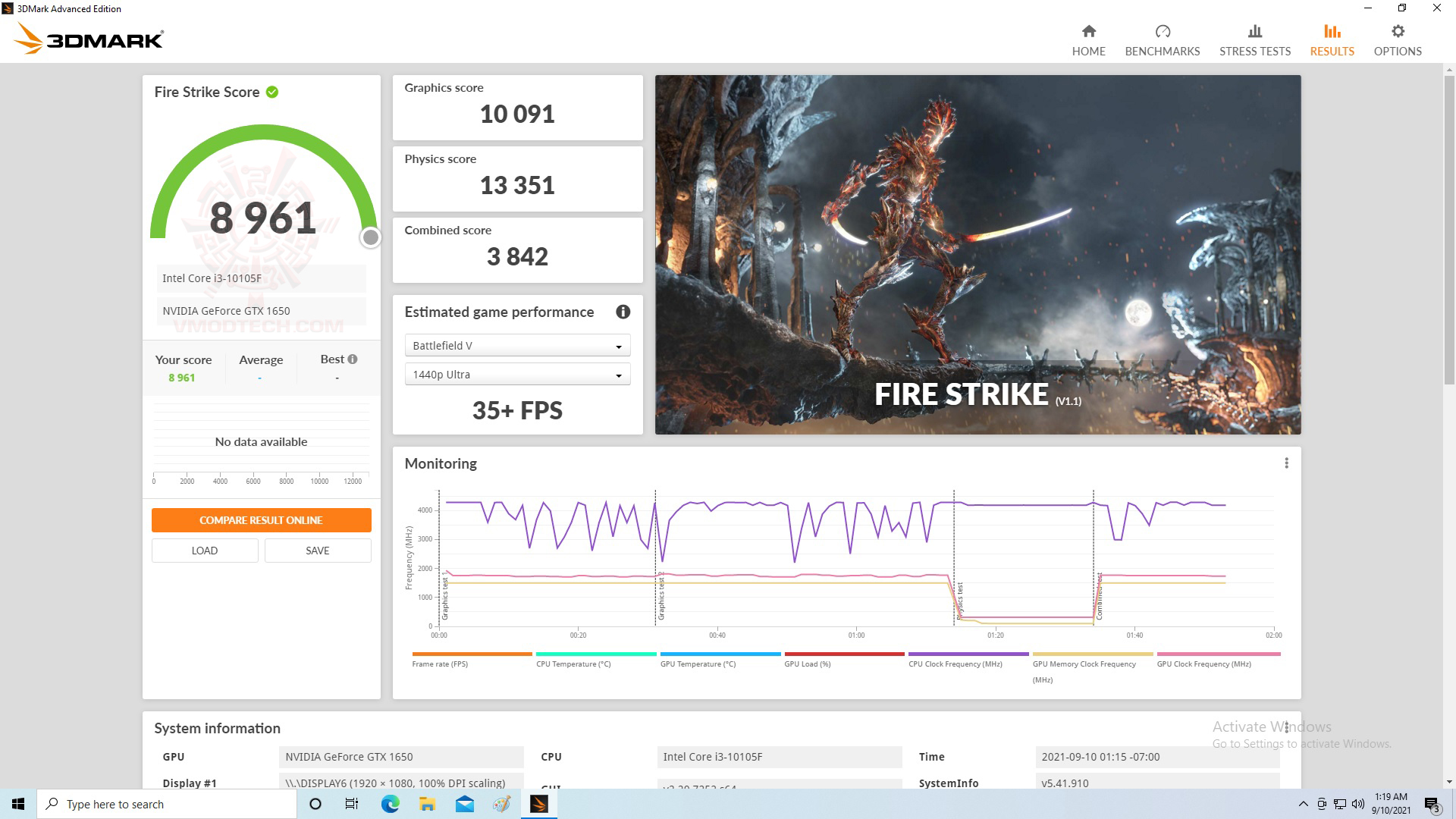 fire Intel I Work Intel Core i3 10105F + Nvidia Geforce GTX 1650 PC SET Review 