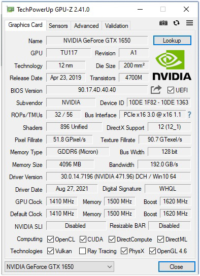 gpuz Intel I Work Intel Core i3 10105F + Nvidia Geforce GTX 1650 PC SET Review 