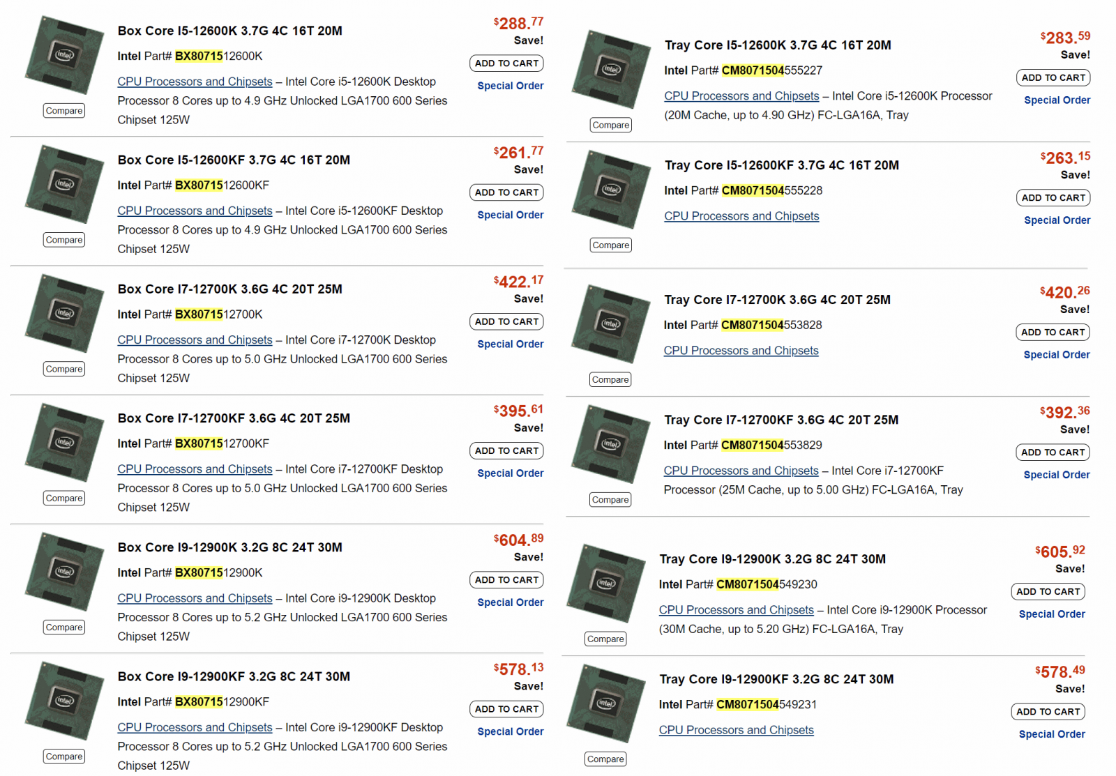 intel-12th-gen-core-alder-lake-pricing-1600x1113 intel 12th gen core alder lake pricing 1600x1113 หลุดราคาวางจำหน่ายซีพียู Intel Core i9 12900K ที่ประเทศเนเธอร์แลนด์ราคาอยู่ที่ 605 USD หรือประมาณ 19,XXXบาทไทย