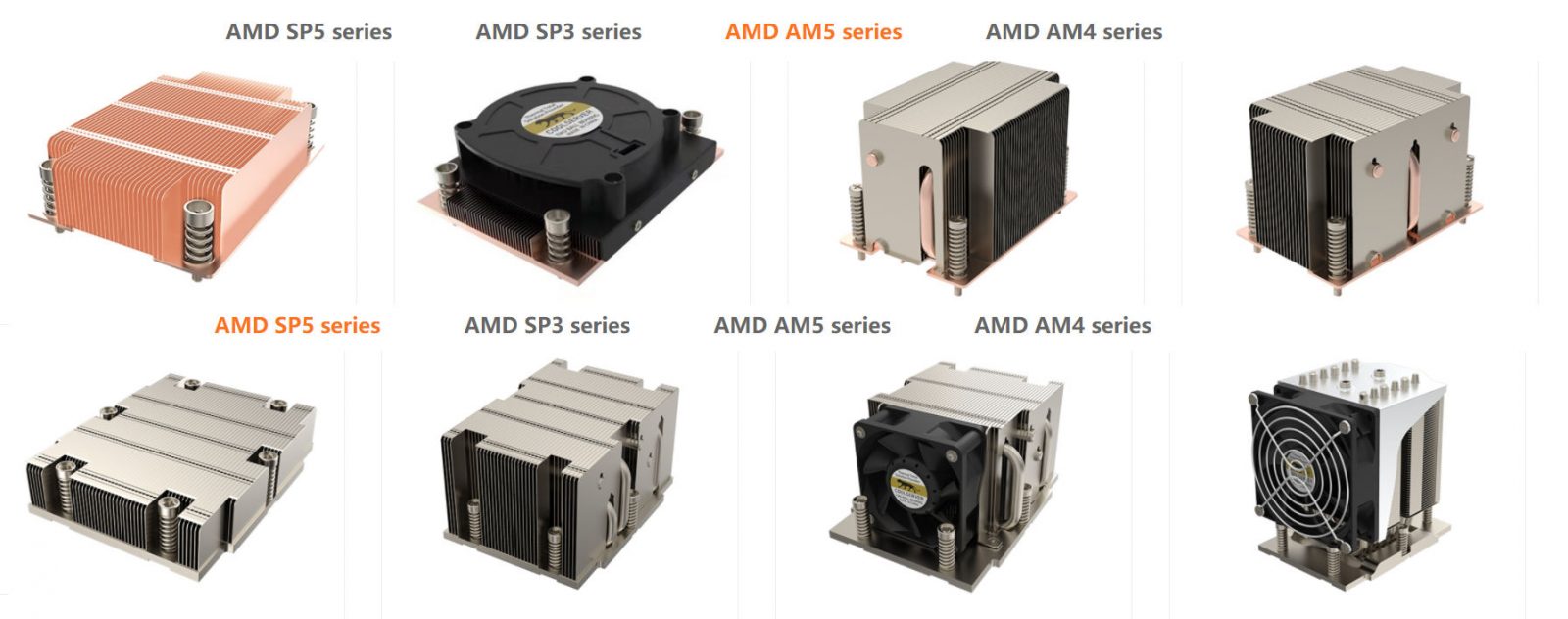 amd-sp5-and-am5-coolers-1600x632 amd sp5 and am5 coolers 1600x632 หลุดภาพฮีตซิงค์ AMD SP5 สถาปัตย์ ZEN4 รหัส Genoa รุ่นใหญ่ HEDT และฮีตซิงค์ AM5 สถาปัตย์ ZEN4 รหัส Raphael รุ่น Mainstream ที่กำลังจะเปิดตัวเร็วๆ นี้
