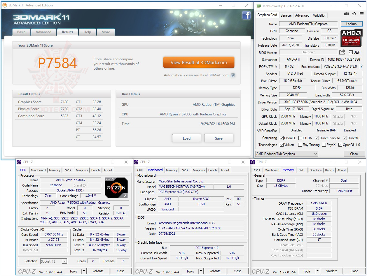 11 AMD RYZEN 7 5700G PROCESSOR REVIEW