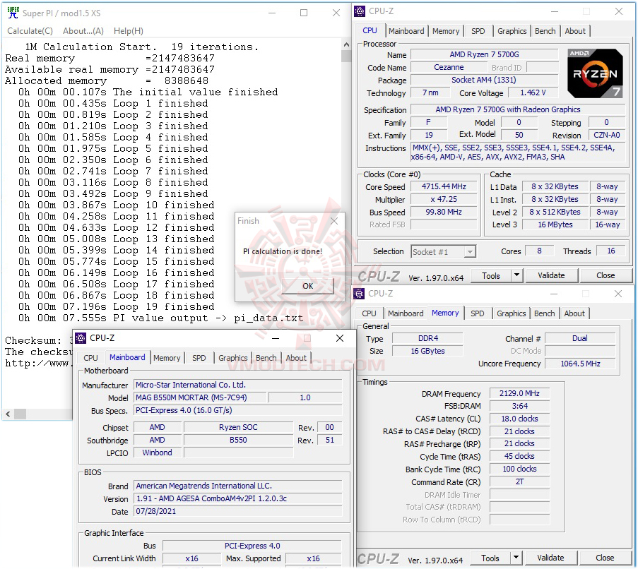 s1 oc AMD RYZEN 7 5700G PROCESSOR REVIEW