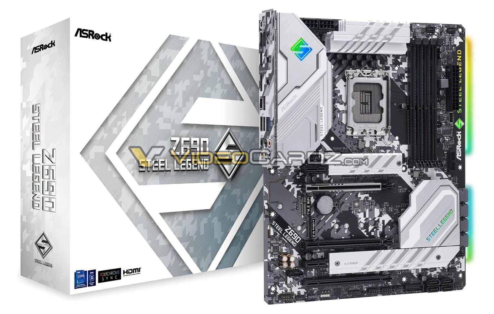 asrock-z690-steel-legend-videocardz asrock z690 steel legend videocardz หลุดภาพเมนบอร์ด ASRock Z690 ในซีรี่ย์ Taichi, Extreme, Steel Legend และ Phantom Gaming รุ่นใหม่ล่าสุดก่อนเปิดตัวอย่างเป็นทางการ