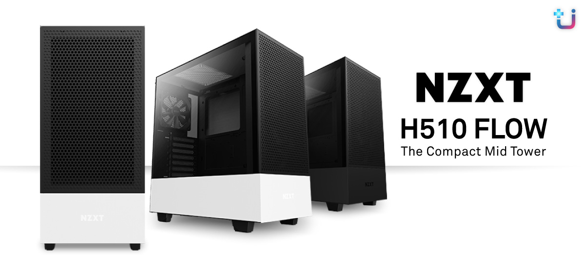 nzxt-h510-flow nzxt h510 flow NZXT H510 FLOW Compact Mid tower Case อากาศถ่ายเทได้อย่างมีประสิทธิภาพด้วยนดีไซน์ใหม่ล่าสุดจาก NZXT