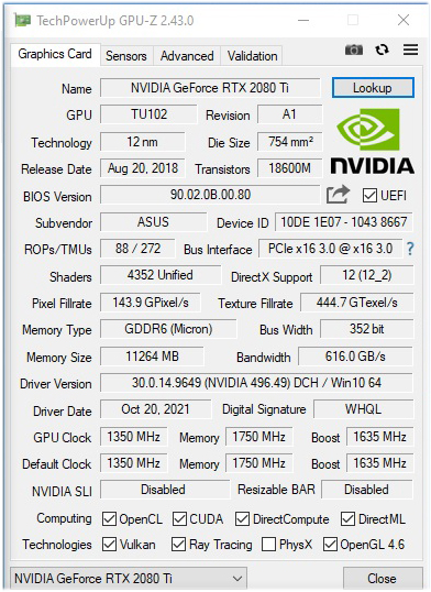gpuz MSI MAG Z690 TOMAHAWK WIFI DDR4 REVIEW