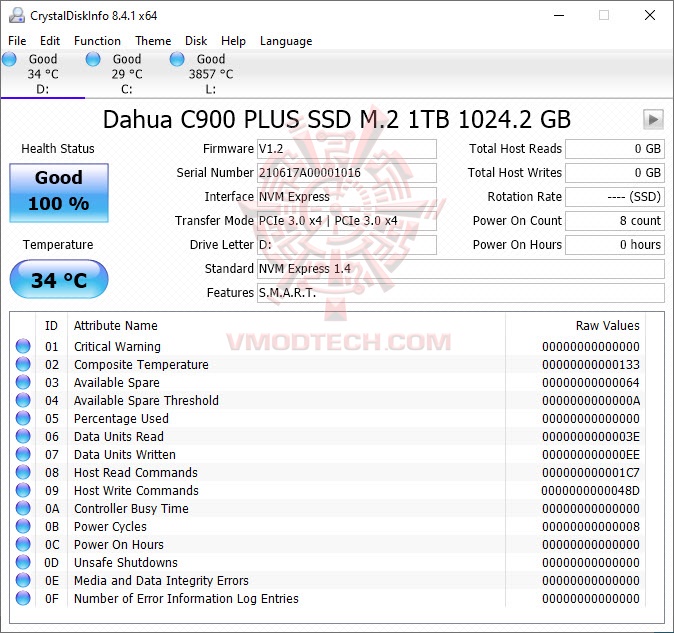 cdinfo Dahua C900VN1TB NVMe M.2 2280 SSD 1TB Review