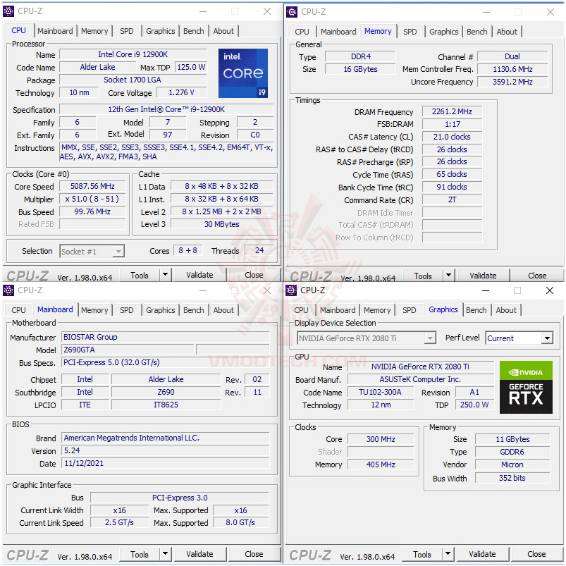 cpuid BIOSTAR RACING Z690 GTA REVIEW