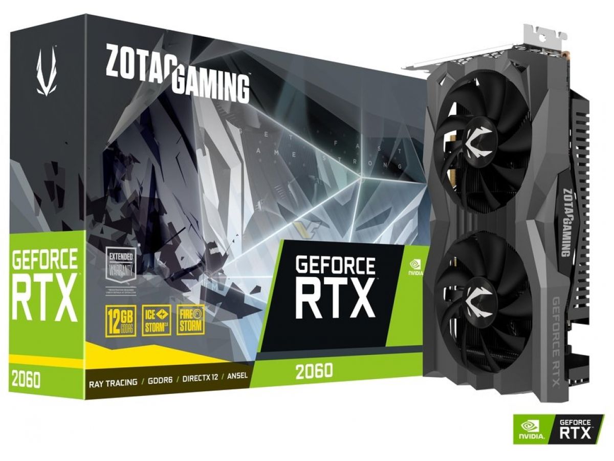 zotac geforce rtx 2060 12gb twin fan NVIDIA เปิดตัวการ์ดจอ GeForce RTX 2060 รุ่นแรม 12GB ใหม่ล่าสุดด้วยชิป TU106 300 พร้อมประสิทธิภาพแรงขุดเหมืองที่คุ้มค่า 31.65 Mh/s กินไฟที่ 83W เท่านั้น 