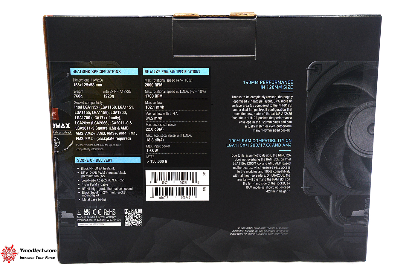 dsc 9730 NOCTUA NH U12A LGA 1700 chromax.black CPU cooler Review